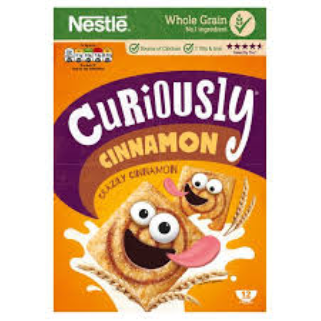 NESTLE CEREAL CURIOUSLY CINNAMON 375G